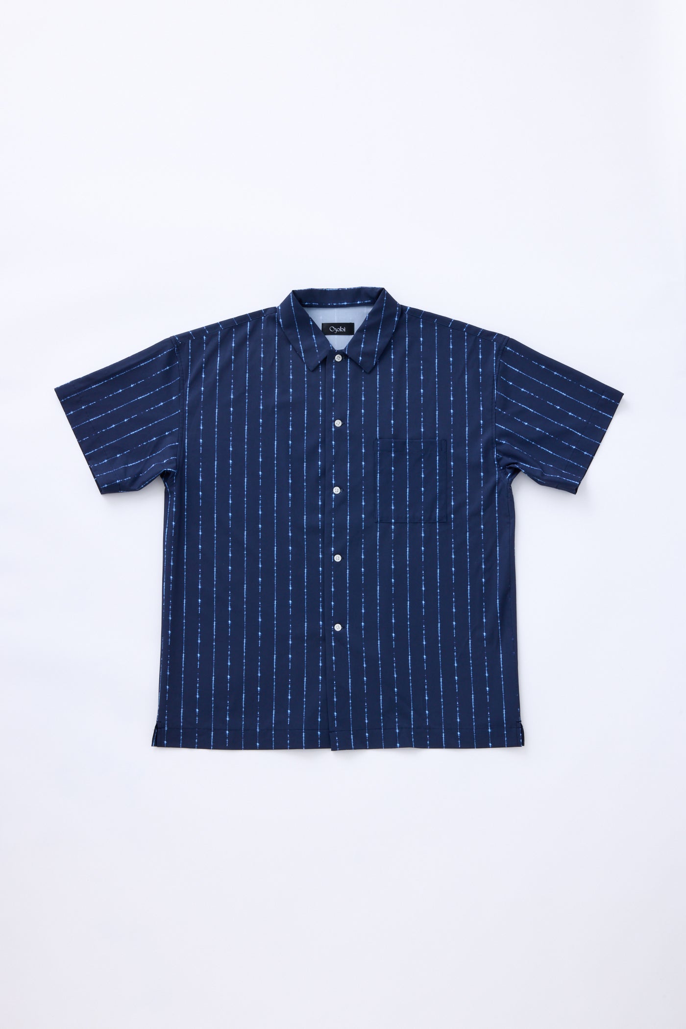 Indigo Stripe Print S/S Shirt (M)