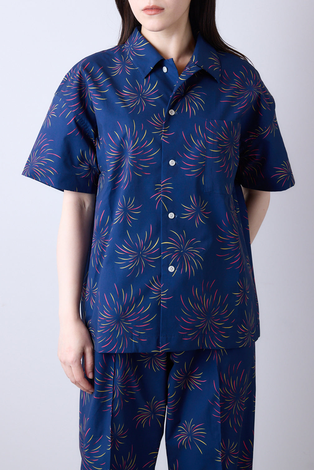 Hanabi Print S/S Shirt (W)