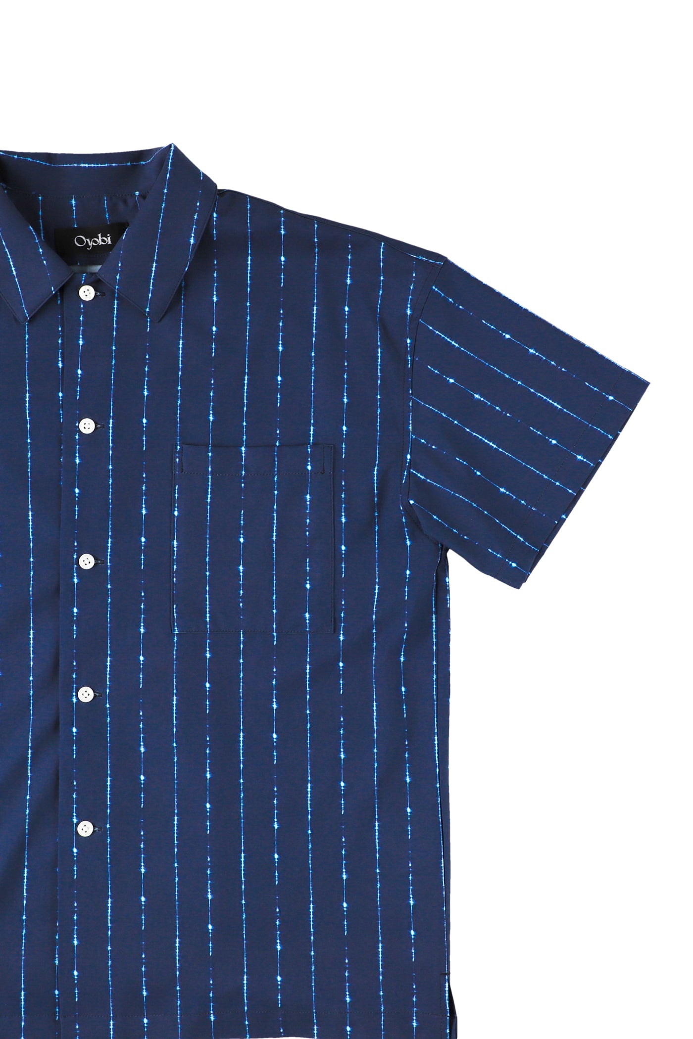 Indigo Stripe Print S/S Shirt (W)